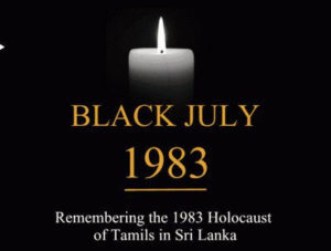 Beginn der Flucht der Tamilen aus der Heimat. ”Black July 83”